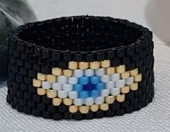 Nazar Boncuğu Motifli Miyuki Bileklik - Galeri Resmi