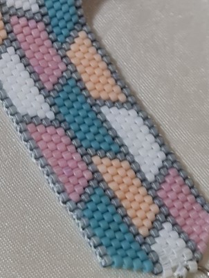 Pastel Renkli Geometrik Desenli Miyuki Bileklik - Galeri Resmi