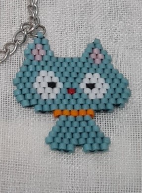 Miyuki Kedi Figürlü Charm Bileklik - Galeri Resmi